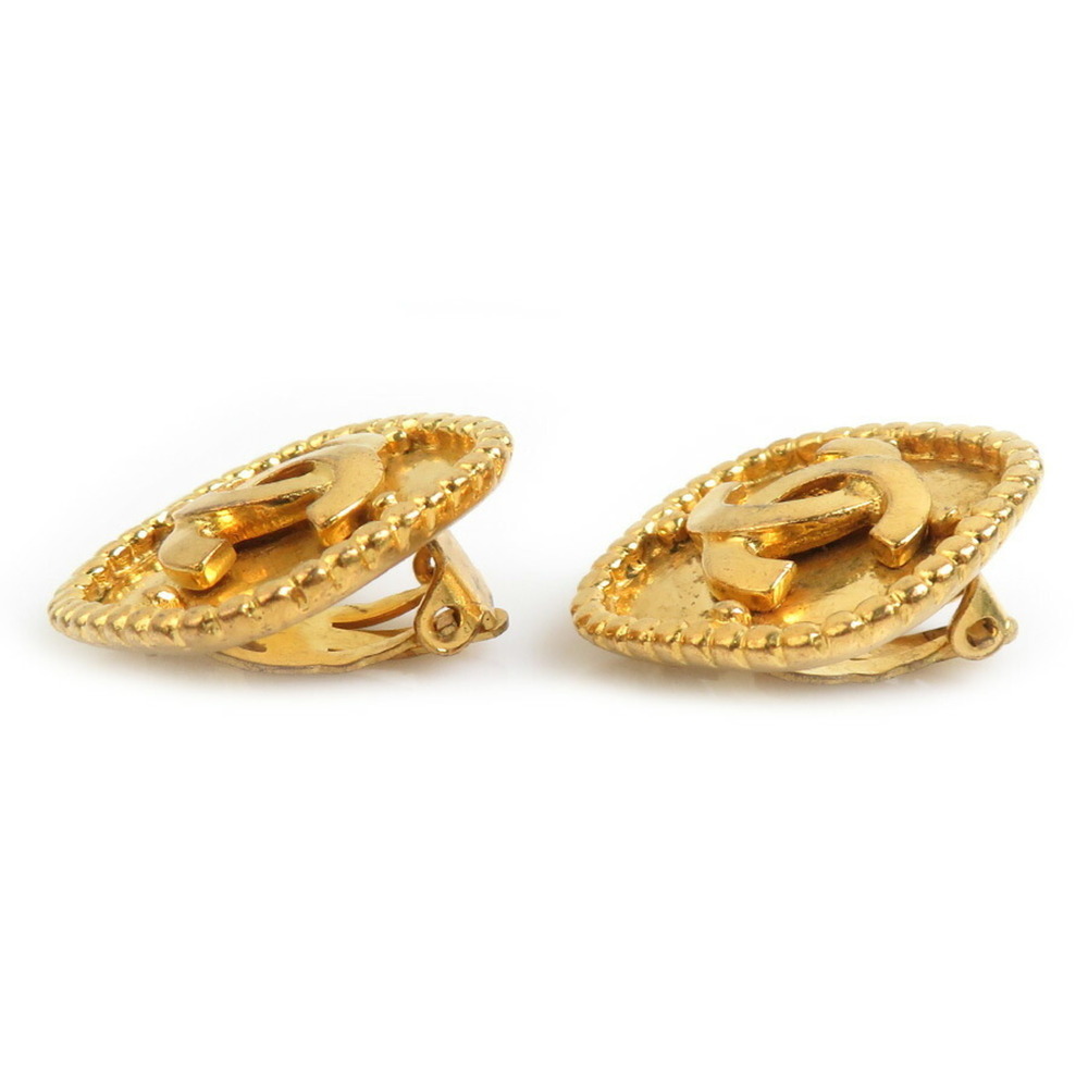 CHANEL Gold Logo Earrings - Picture 2 of 5